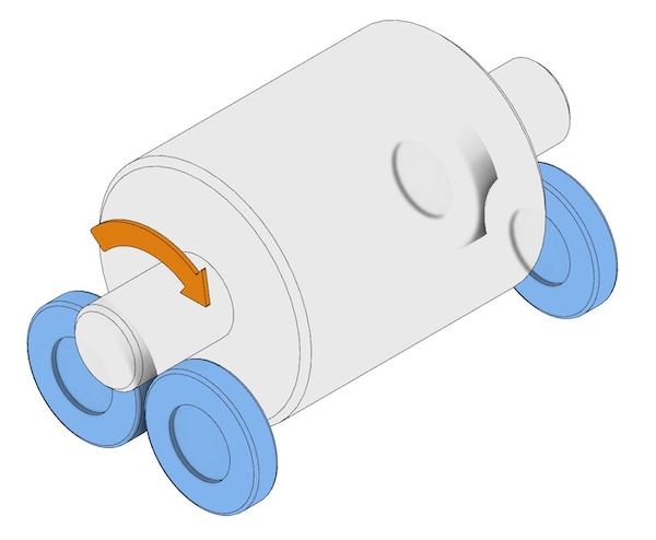 ein horizontale Auswuchtungsmaschine
