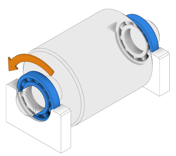 ein horizontale Auswuchtungsmaschine