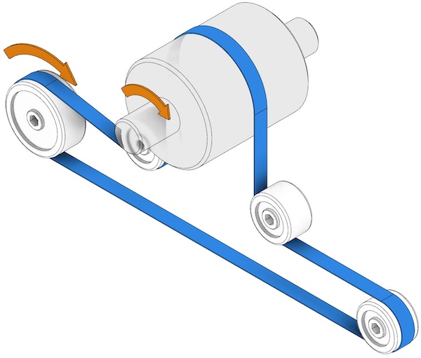 ein horizontale Auswuchtungsmaschine